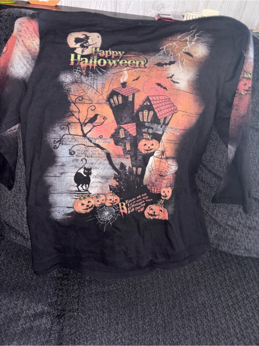 Happy Halloween Christopher Banks Vintage - Rhinestone Womens XL - Picture 2 of 3